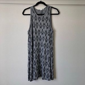 Gap Ikat Print Knit Swing Dress